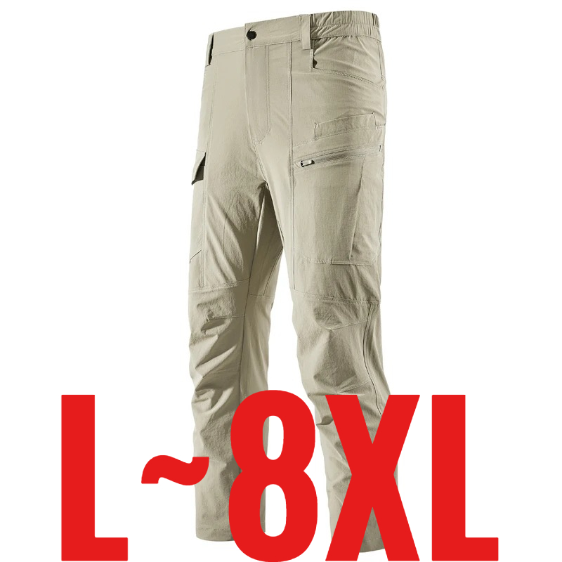 Outdoor Sport Hiking Pants - Übergröße 8XL Herren Freizeithose mit Elastischem
