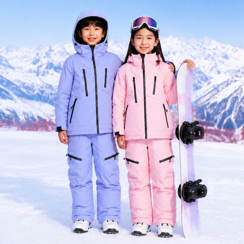 Outdoor Sport Waterproof Pants - Winter-Wärmejacke mit Kapuze und Hose, Schneeanzug