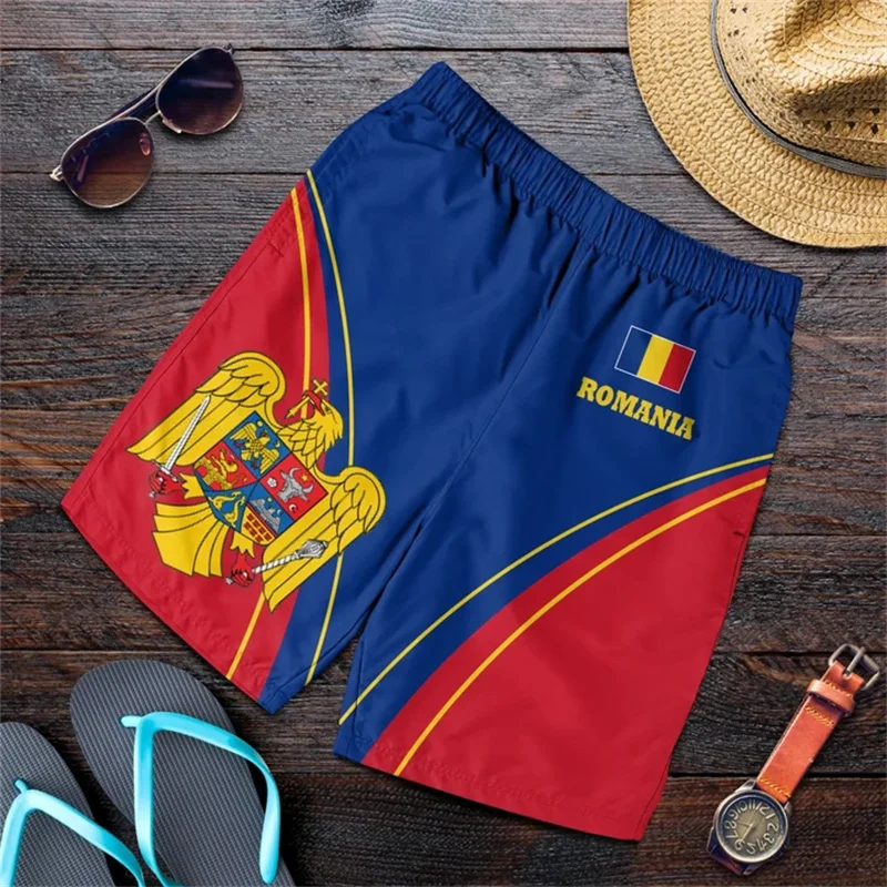 Outdoor Sport Club - Rumänien-Flagge 3D-Druck Sport Schnelltrocknende Atmungsaktive Herren
