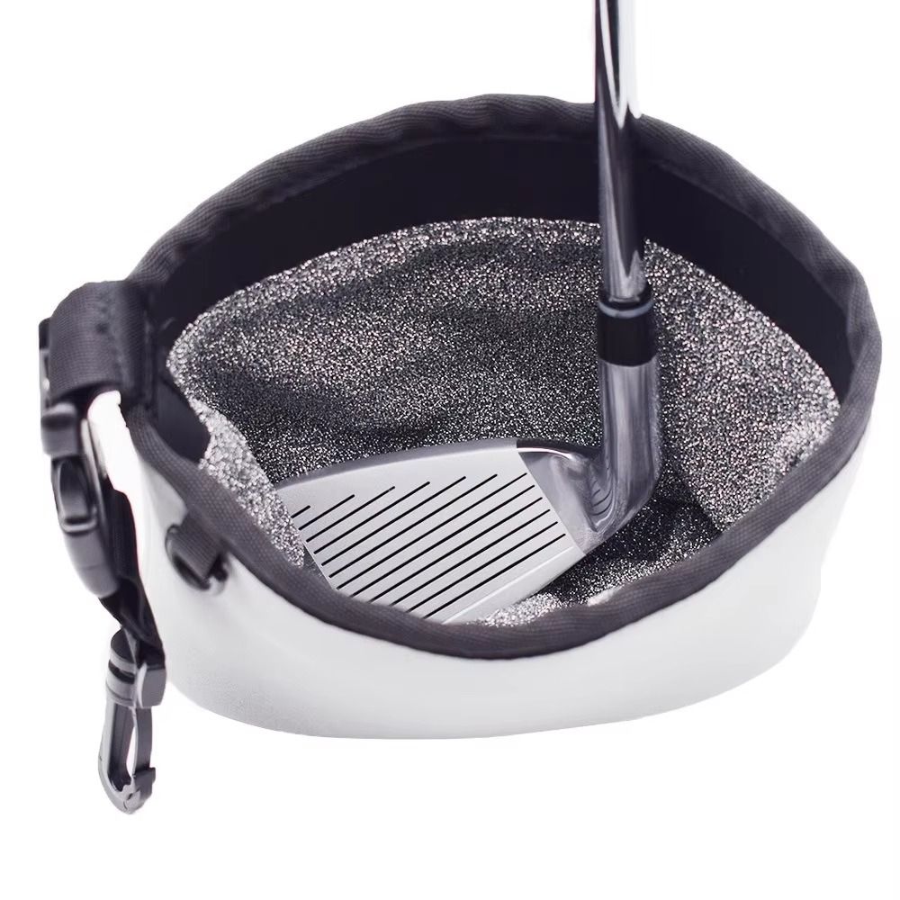 Outdoor Sport Club - Tragbare Golfschläger-Reinigungstasche mit Stoffbezug, Waschbare Golf-Reinigungstasche,