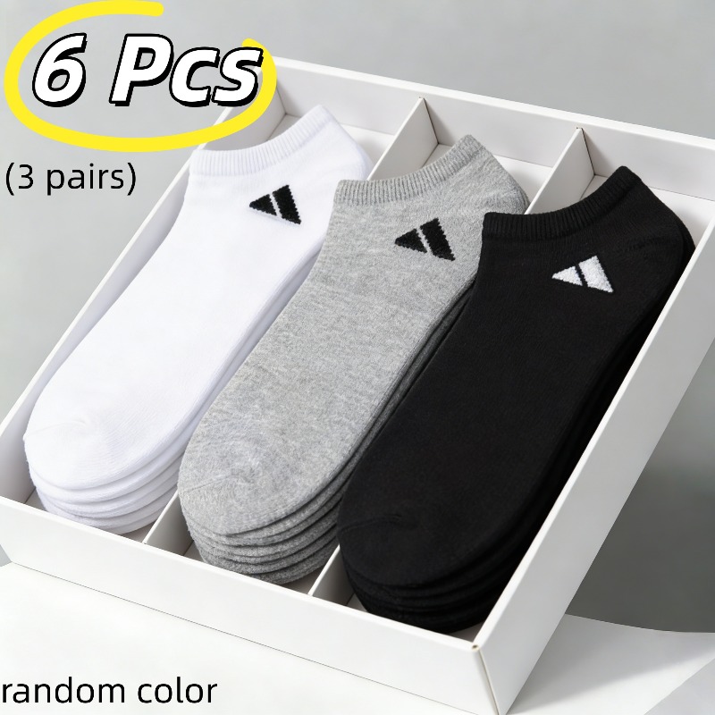 Outdoor Sports Activities - 3 Paar schwarze Sportsocken mit Logo-Streifendesign,