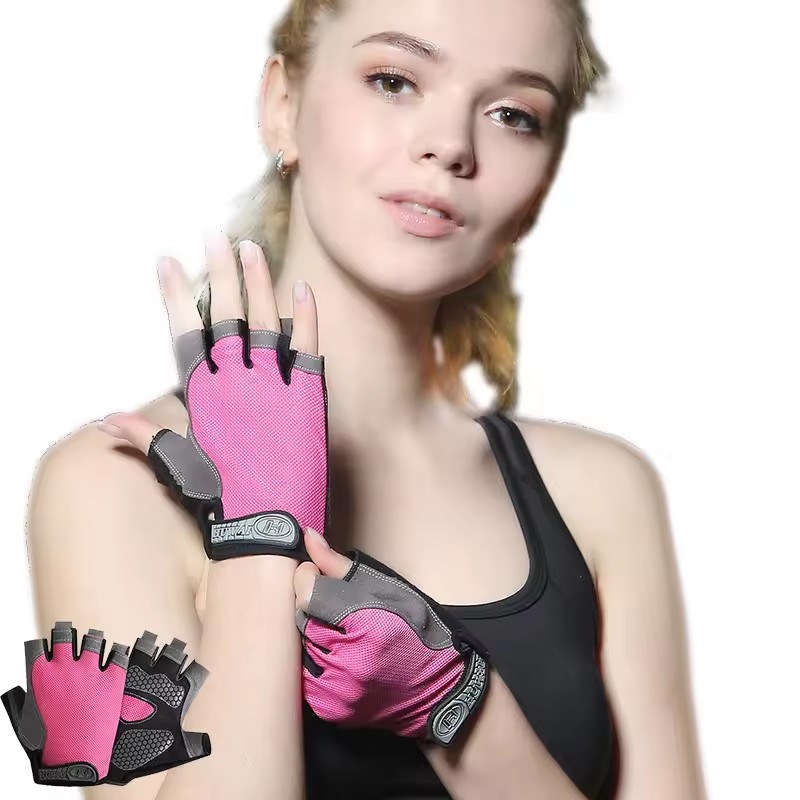 Horse Riding Glove - Atmungsaktive, rutschfeste Halbfinger-Handschuhe für Fitness, Radfahren,