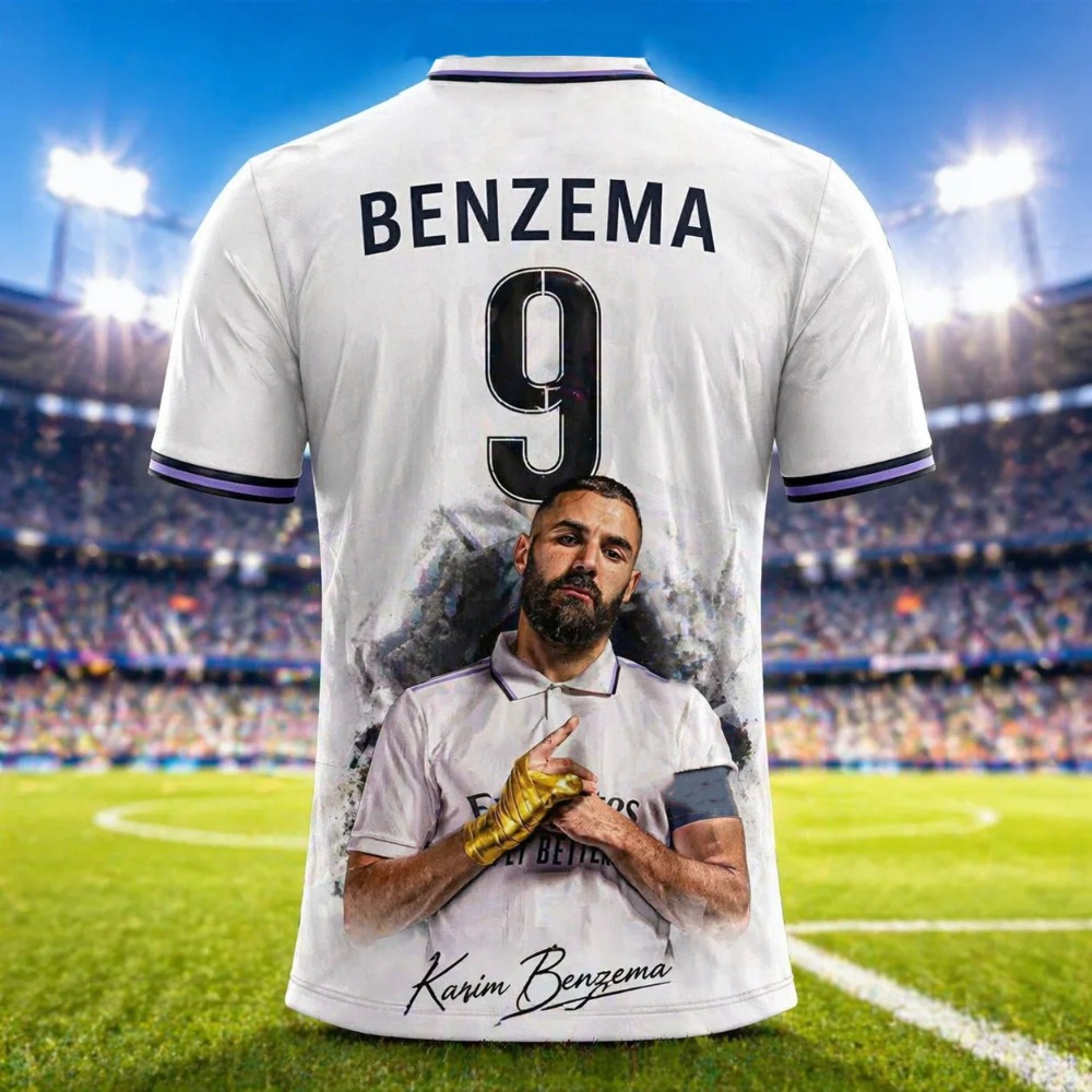 Outdoor Sport Club - Modisches Zubema3D-Druck Sport Schnelltrocknend Atmungsaktives Herren-Fußball-T-Shirt